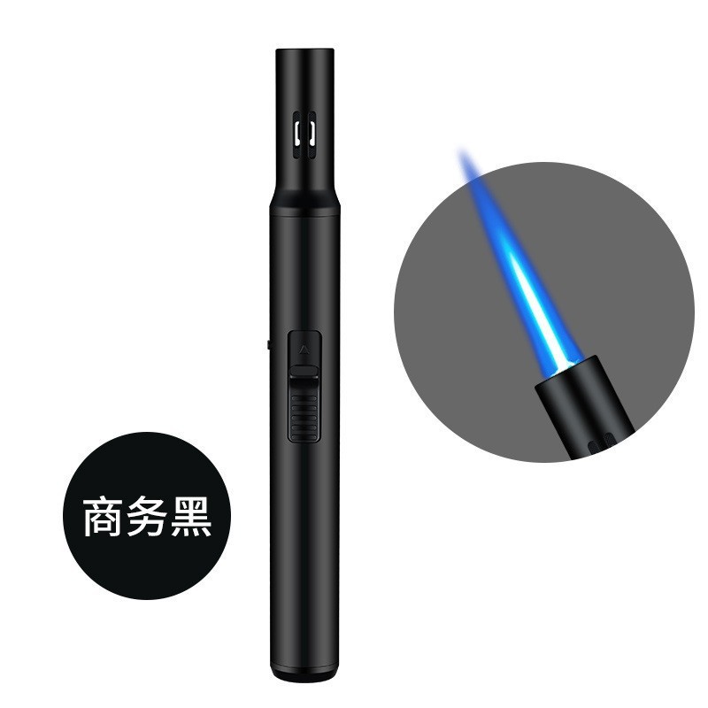 新款HB257蓝焰直冲双火厨房点火器金属外壳抖音货源同款打火机|undefined