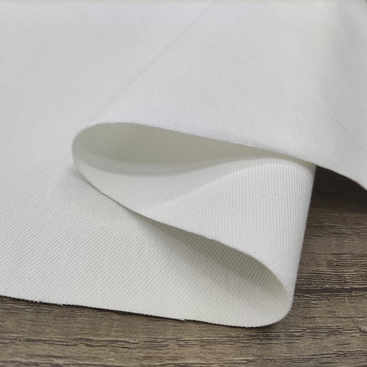 Mayorista suave elástico silos textiles algodón spandex pantalones de tela de twill