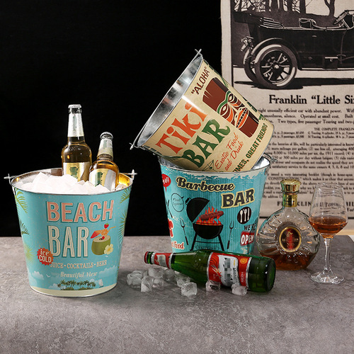 Bar creative ice bucket, high-looking household outdoor beer bucket, KTV supplies, commercial champagne beer dry ice bucket