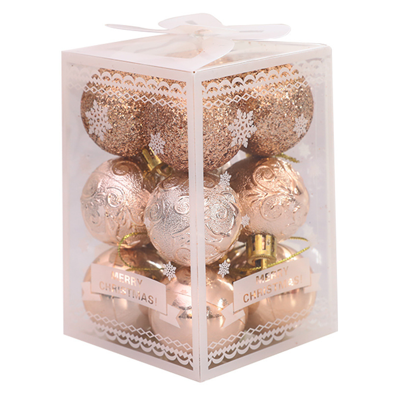 クリスマスツリー装飾クリスマスツリーペンダント装飾品4cm12個入りクリスマスボール9色オプションクリスマスプレゼント|undefined