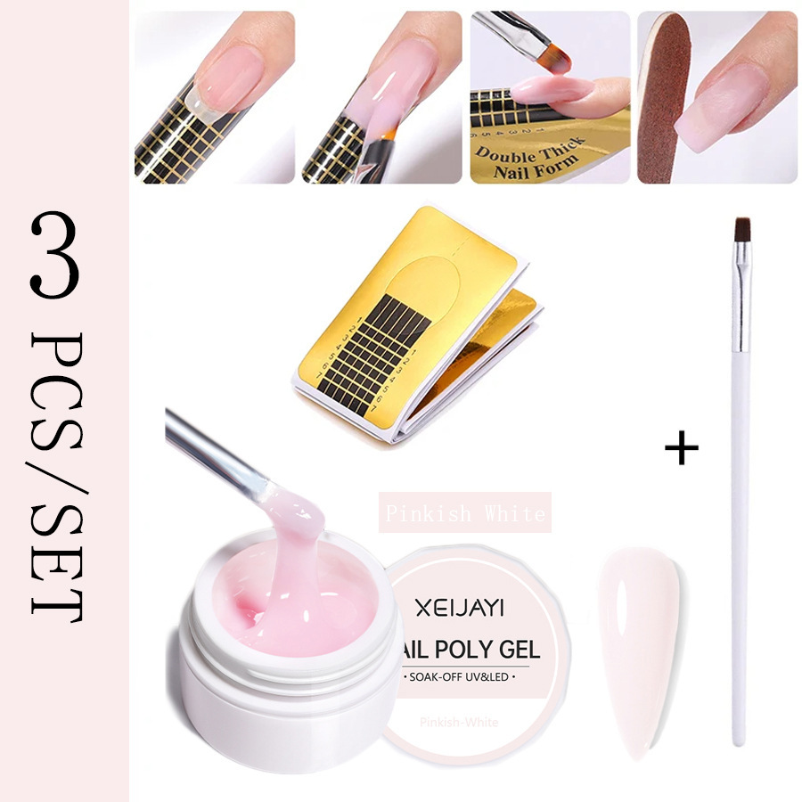 Uñas fototerapia extensión pegamento traje extensión rápida con soporte de papel fototerapia pluma Firme y Duradera adecuado para el principiante