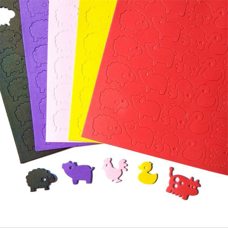 Продукты Yueyang Геометрическая фетровая живопись коллаж ручной работы DIY творческие наклейки EVA Игрушки для мальчиков и девочек