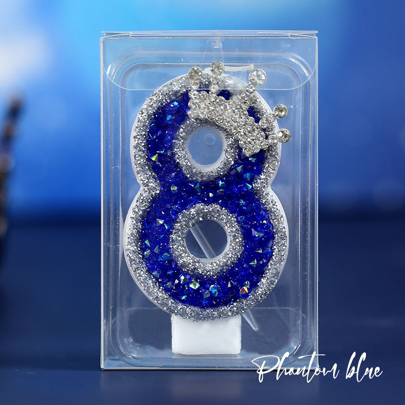 Venta al por mayor original nueva vela digital Sueño Azul estilo pastel de cumpleaños vela AliExpress Amazon Venta caliente