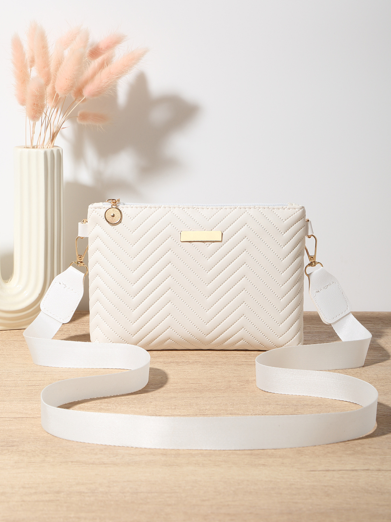 Nuevo bolso de mujer transfronterizo 2025 estampado sequinado bolso de hombro pequeño bolso casual en forma de V bolso para teléfonos móviles