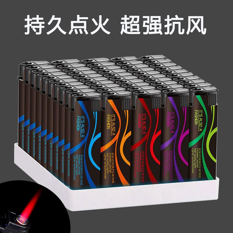 Оптовая Продажа с фабрики Бытовая Обычная одноразовая ветрозащитная Зажигалка на заказ супермаркет круглосуточный магазин оптом Толстая Взрывозащищенная