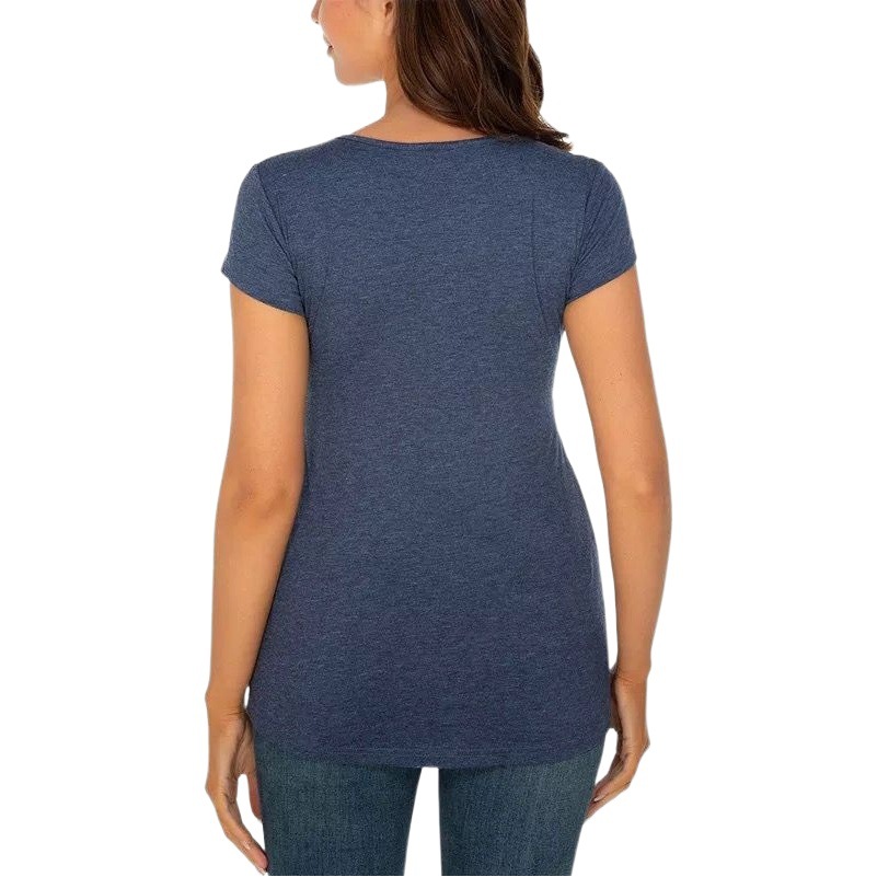 2026 Amazon Aliexpress Women's Maternity Tops Short Sleeve Ruffle Blouse Pleated Maternity Tops 1565 #