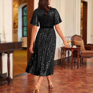 Europe, America and the Middle East Foreign Trade Cross-border Wholesale Performance Dress Women's Long Dress Banquet Evening Dress Meat Covering Host Formal Dress