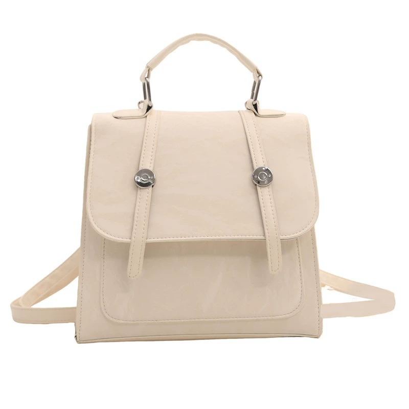 Summer capacious backpack, one-shoulder bag, french style