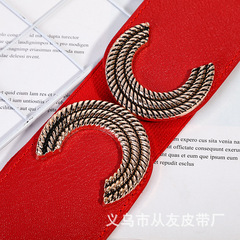 Factory Special Sale New Fashion Women's Elastic Wide Waist Fitted Down Sweater, Knitwear Dress with Stretch Decorative Belt