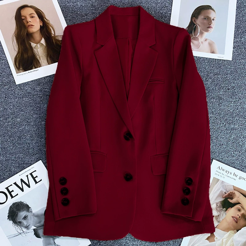 Красная демисезонная куртка для отдыха, костюм, oversize, для подростков