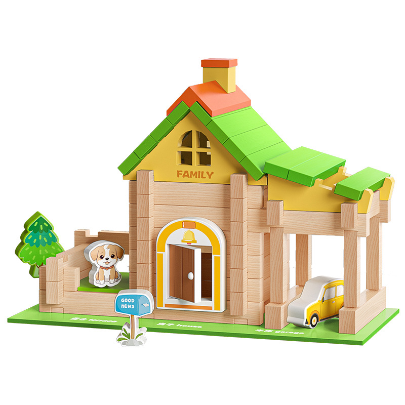 Bloques de construcción de espiga y espiga Luban para niños y niñas