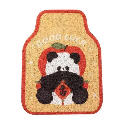 Cute cartoon silk circle Universal Foot Pad - peace-panda-5065-1-piece-of-wire-circle-front-row