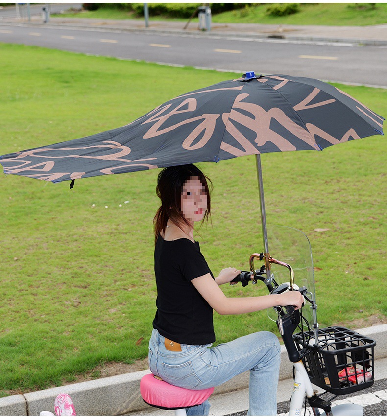 Electric Vehicle Umbrella Canopy Foldable and Removable Sun Protection Battery Vehicle Pedal Special Parasol Waterproof Canopy Wholesale