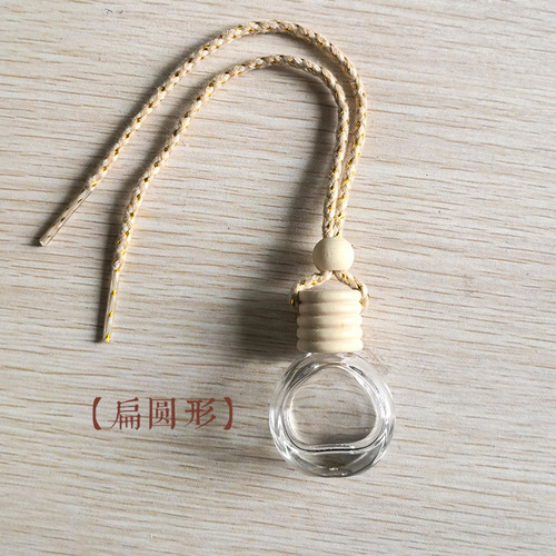 Love car perfume bottle car aromatherapy empty bottle glass pendant perfume pendant hanging car essential oil bottle