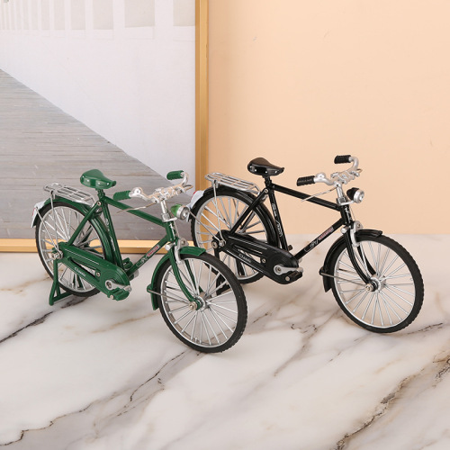 Antique bicycle model two-eight bar collection display desk decoration gift miniature bicycle photography prop
