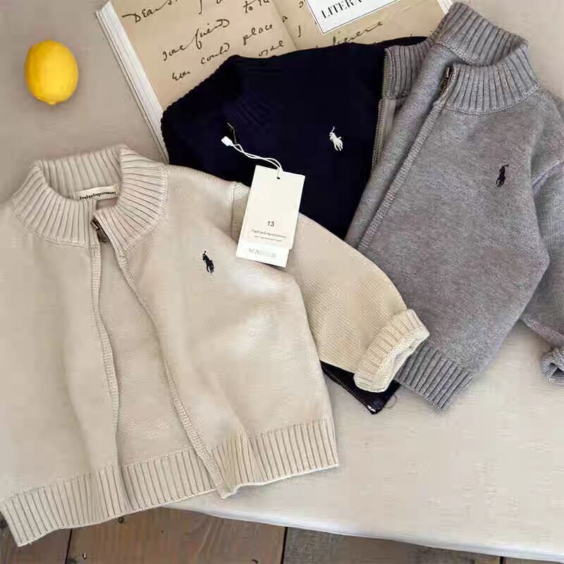 Children's autumn sweater, cardigan for boys with zipper, jacket, children's clothing 2