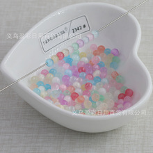 4mm超优拉丝猫眼玻璃米珠圆珠手工diy串珠散珠项链手链饰品配件