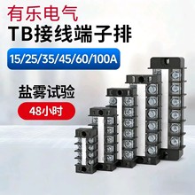 有樂TB1502變壓器配電櫃接線端子排柱德力西連接器1508/1510/1512
