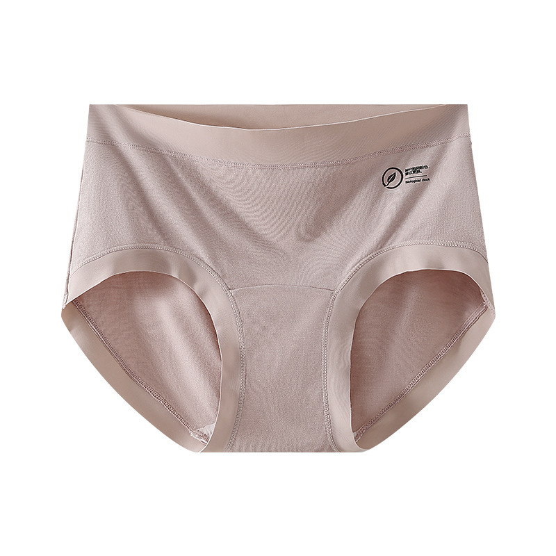 7A Ropa interior modal antibacteriana para mujer, lavado y rejuvenecimiento, tipo A, ropa interior modal, entrepierna alargada, cintura media, sin costuras, mujer
