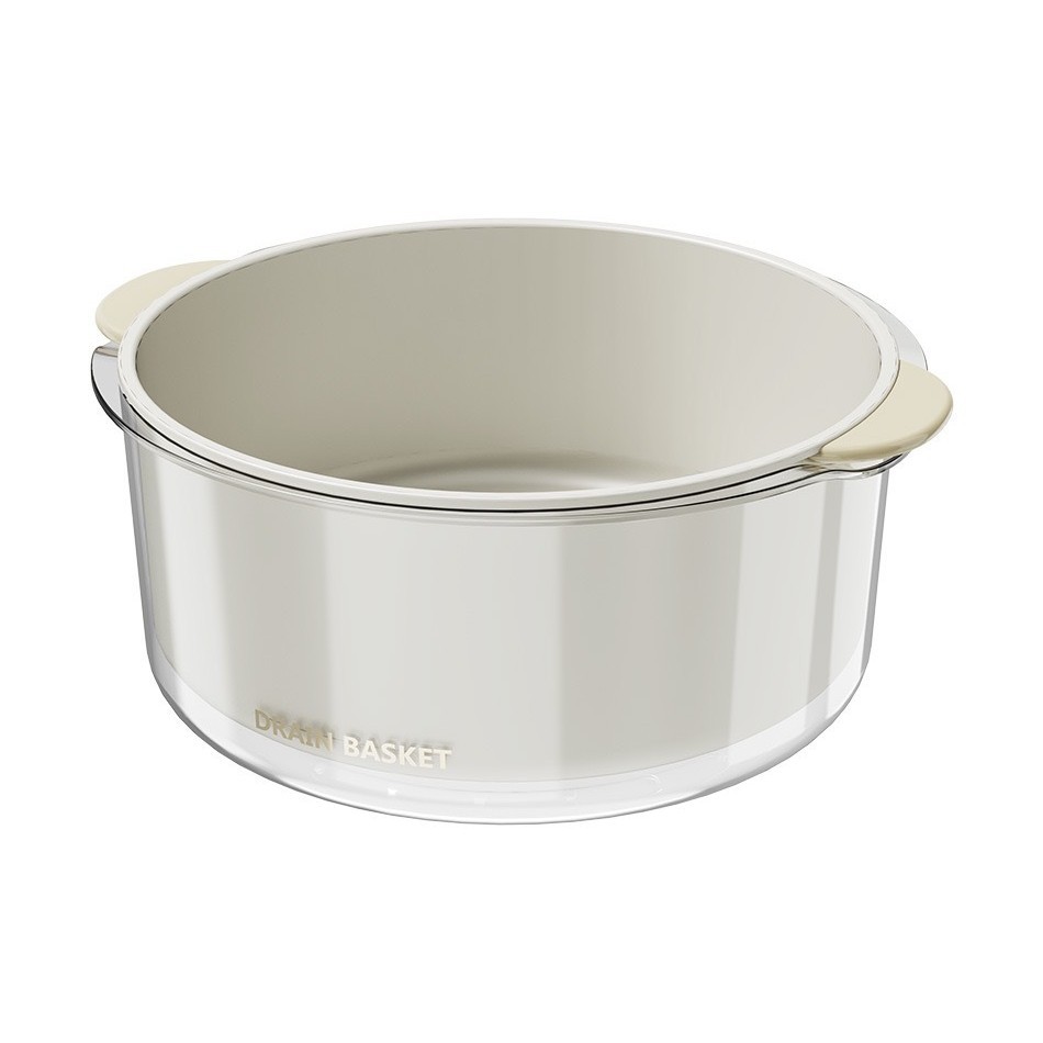 이중 배수 바구니 (스몰 사이즈-흰색)