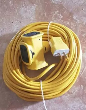 外贸十四孔延长线插座二插头20米