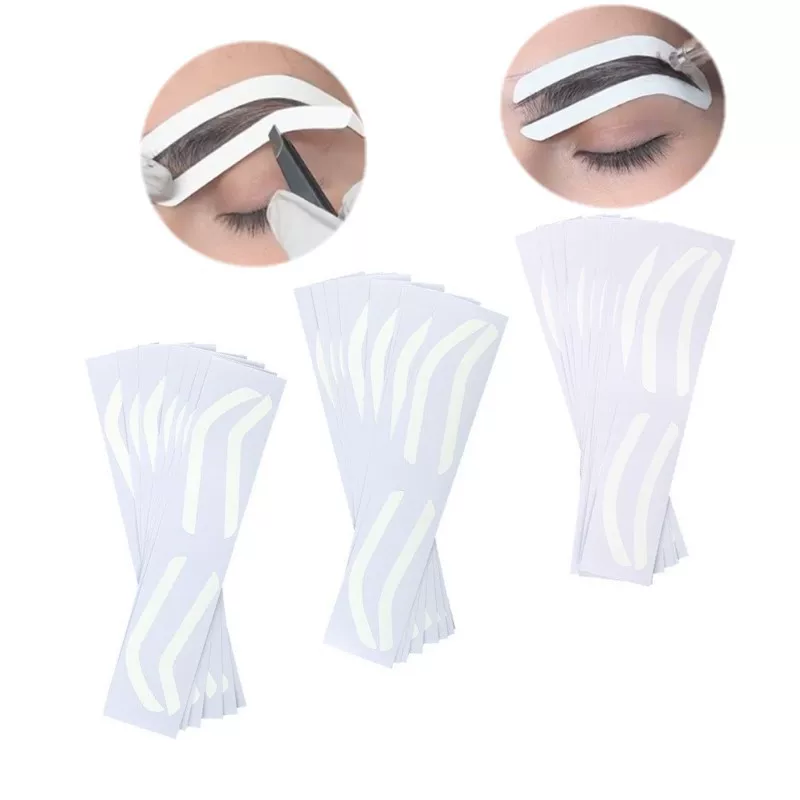 Одноразовые тату-брю eyebrows вспомогательные наклейки Расположение бровей для татуажа трафаретный рисунок бровей фиксированные брови дизайн позиционные наклейки