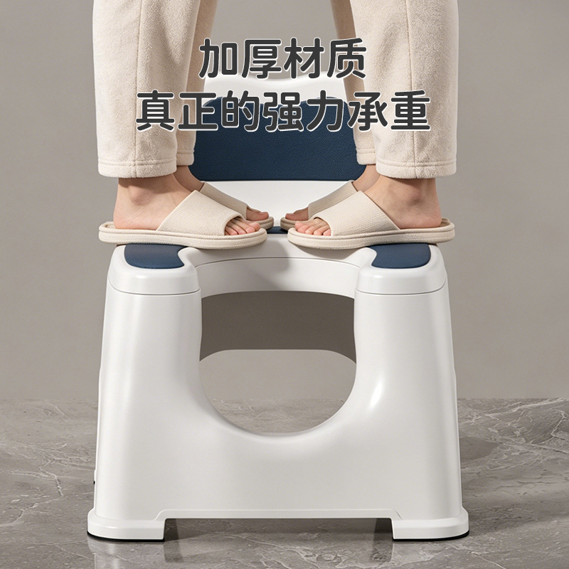Silla Inodoro Portátil para Adultos de Plástico Lavable para Baño image 4