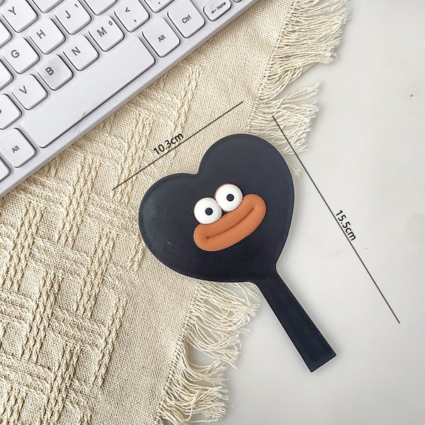 Cute cartoon handheld handle heart shaped for students