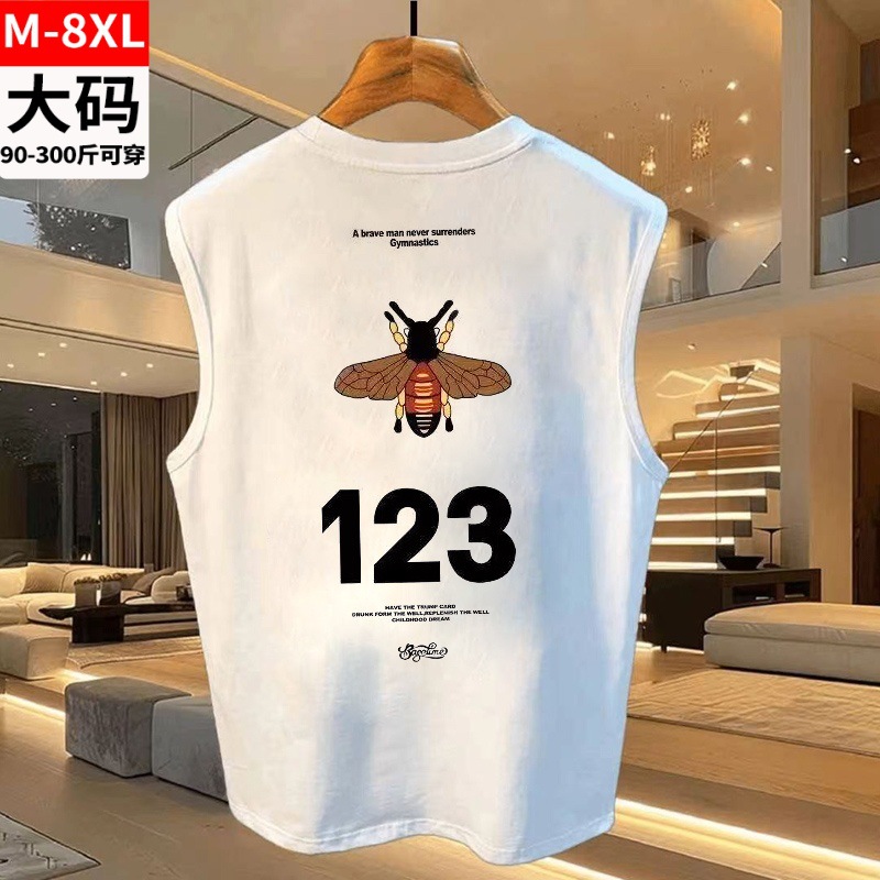 Cotton elastic vest with a round collar sleevless