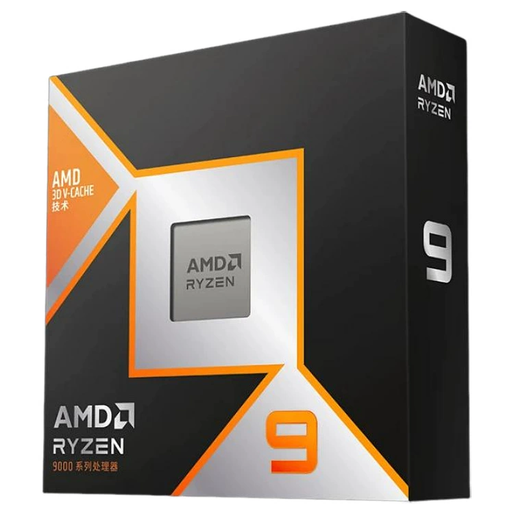 Процессор (AMD) Ryzen 9 9950X3D, 16-ядерный 32-поточный, упакованный CPU, совместим с B650/X870