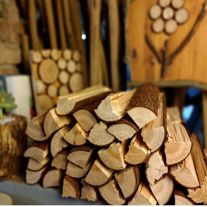 Firewood for Camping, Home Heating, Fireplace Decoration, Bonfire Wood, Outdoor Cooking, Dry Firewood with Low Smoke