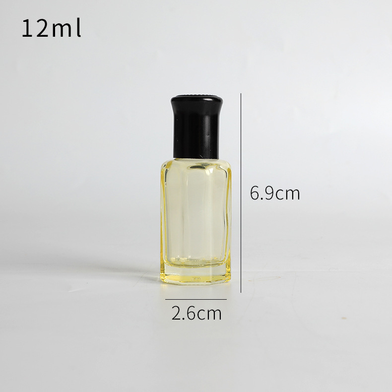 Botella de bola de rodillo de 10ml botella de perfume de aceite esencial de vidrio engrosado colorido sub-botella de viaje pequeña botella vacía botella de cuentas de muestra de masaje