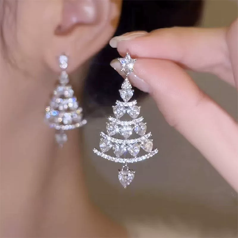 Серьги, универсальная серебряная игла, коллекция 2023 года, образец серебро 925, стиль высокого качества