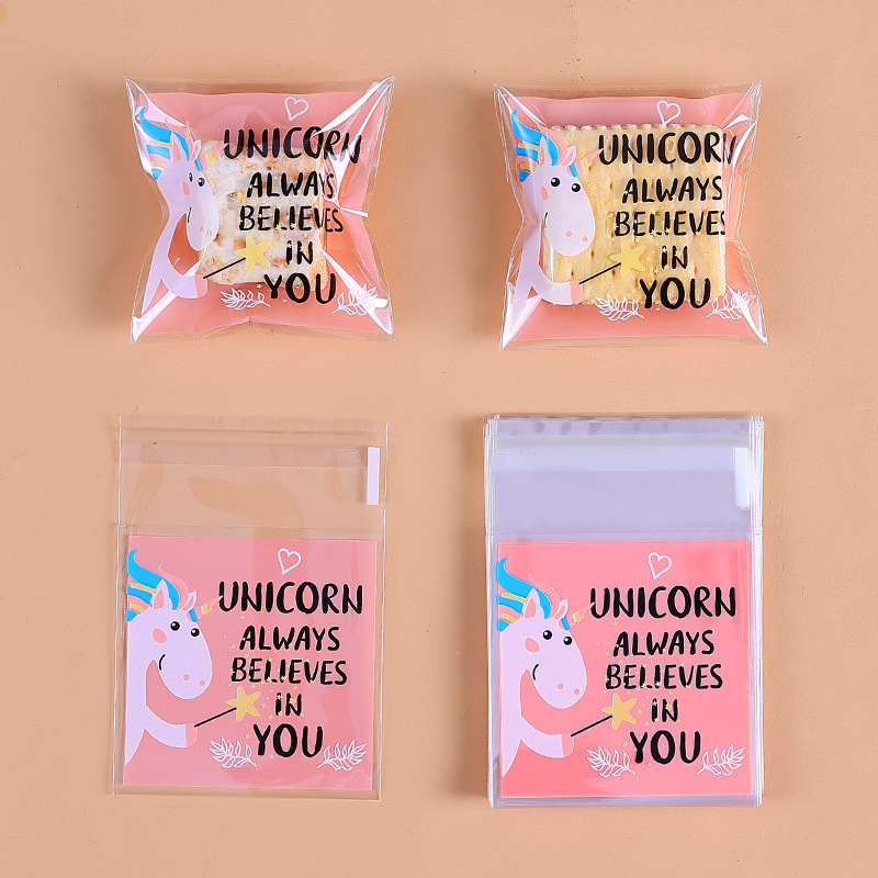 Navidad auto-Sellado bolsa pegajosa copo de nieve bolsa de embalaje crujiente máquina de sellado bolsa Año Nuevo leche azufaifo Galleta de vaca papel de embalaje azúcar