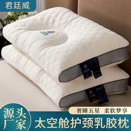 新款枕头批发太空舱乳胶枕头枕芯成人呵护颈椎枕家用护颈椎助睡眠