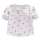 Girls' Short-sleeved Shirt Children's Base Shirt White Shirt 2024 Summer New Doll Lapel Children's Top Trendy