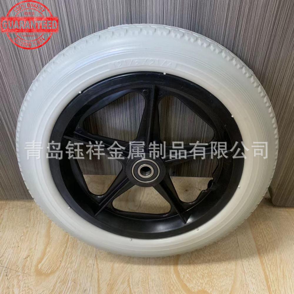 12.5X2.125寸充气车轮铝合金轮毂载重60公斤适用高档推车 LEO