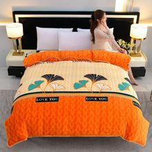 牛奶绒被套冬季速热法兰绒珊瑚绒被罩保暖加厚褥子套罩宿舍单双人