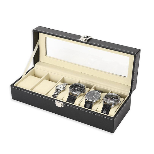 Factory wholesale 3-position 6-position 10-position 12-position 20-position 24-position PU watch box storage box jewelry packaging boxes