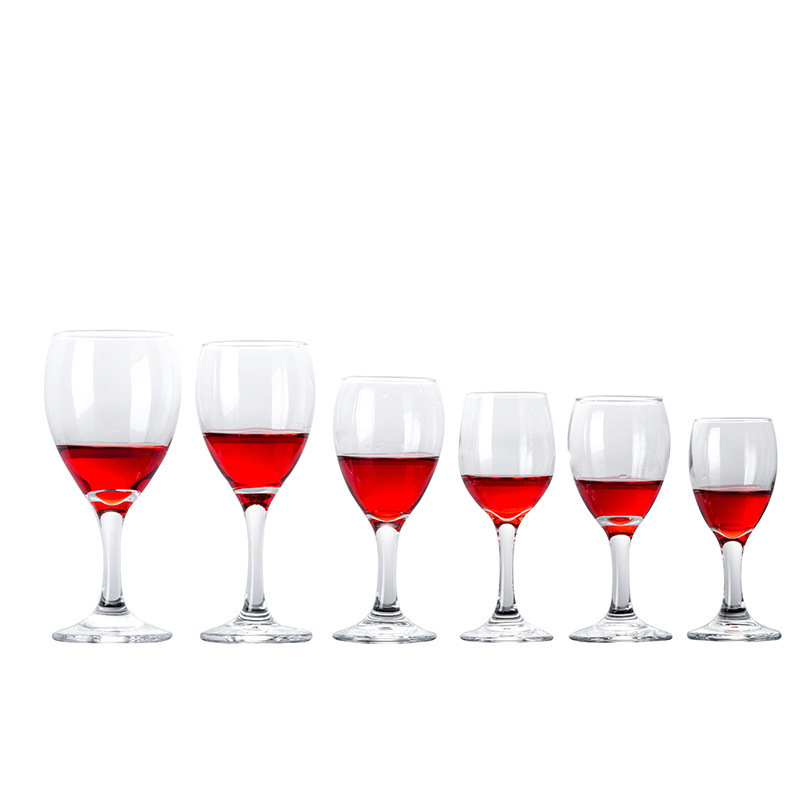 Juego de copa de vino de cristal al por mayor Copa de vino de estilo europeo Copa de champán Copa de vientre grande Copa de vino de vidrio transfronterizo