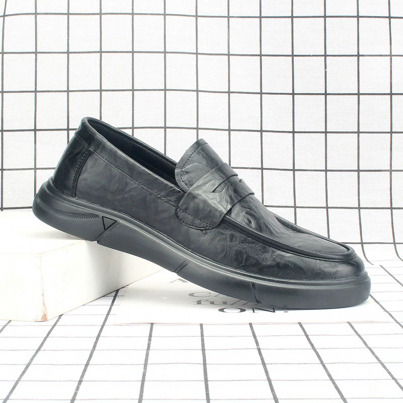 Кожаная мягкая нижняя нижняя повседневная обувь 2025 новая осенняя мужская обувь мужская бизнес Хью Genuine Leather