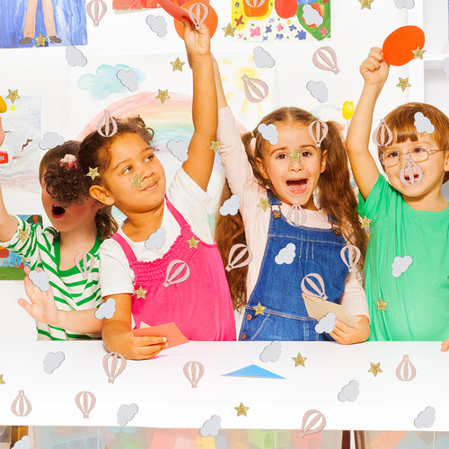 Baby Shower Star Cloud Confetti Cloud Paper Confetti Set for Baby's First Birthday Party Desk Confetti