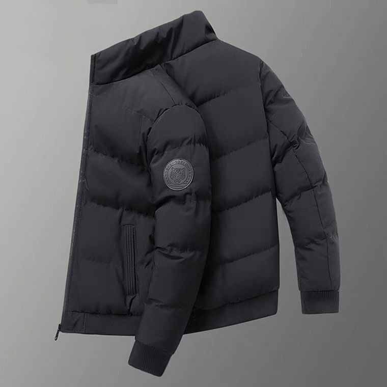 Marca chaqueta acolchada de algodón de plumas chaqueta acolchada de algodón de cuello alto cálido de invierno para hombres nueva chaqueta acolchada a prueba de frío acolchada casual
