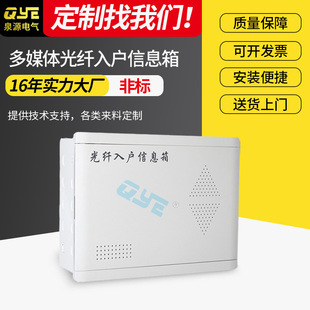 QYE電視電話模塊弱電箱 大號配電箱 多媒體光纖入戶定制款信息箱