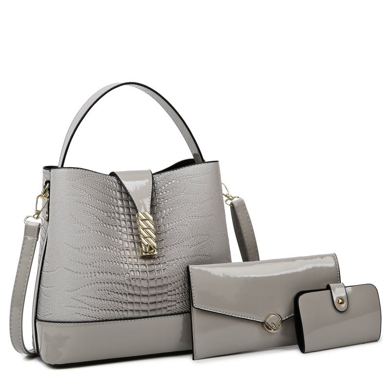 (2개) 국경 간 패션 어깨 가방 2023 새로운 도착 휴대용 크로스 바디 대용량 가방 버킷 가방 여성 유행 여성 가방