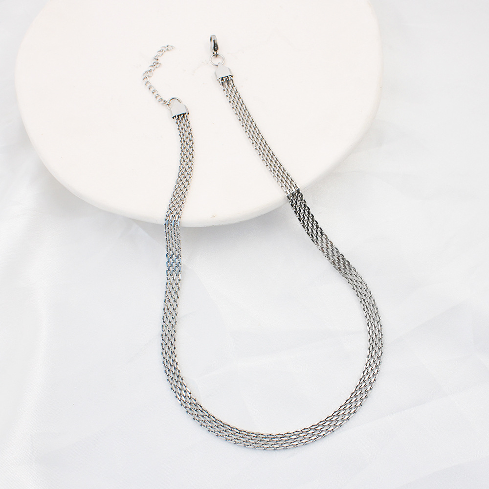 Sweet Heart Shape Stainless Steel Gold Plated Necklace 1 Piece