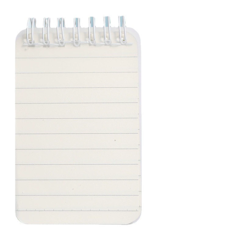 Pocket Spiral Notebook A7, polypropylene hard cover, grid/lined/dot portable mini