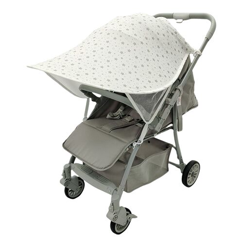 Stroller sunshade, pushcart sun protection canopy—essential gadget for strolling with babies; oversized sun umbrella with enhanced sun and UV protection; stroller mosquito net cover.
