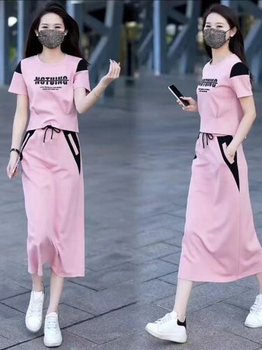 Cross-border sports suit women's 2026 summer new style fashionable small fashionable skirt two-piece set