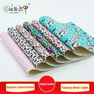 新款皮革亮面光面PVC30*136cm批发DIY包皮料釉彩闪粉珠片金葱粉